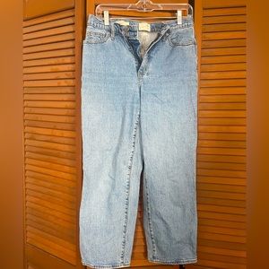 Universal Thread Vintage Straight Jeans Women's 6/28r Blue Light Wash Denim Work